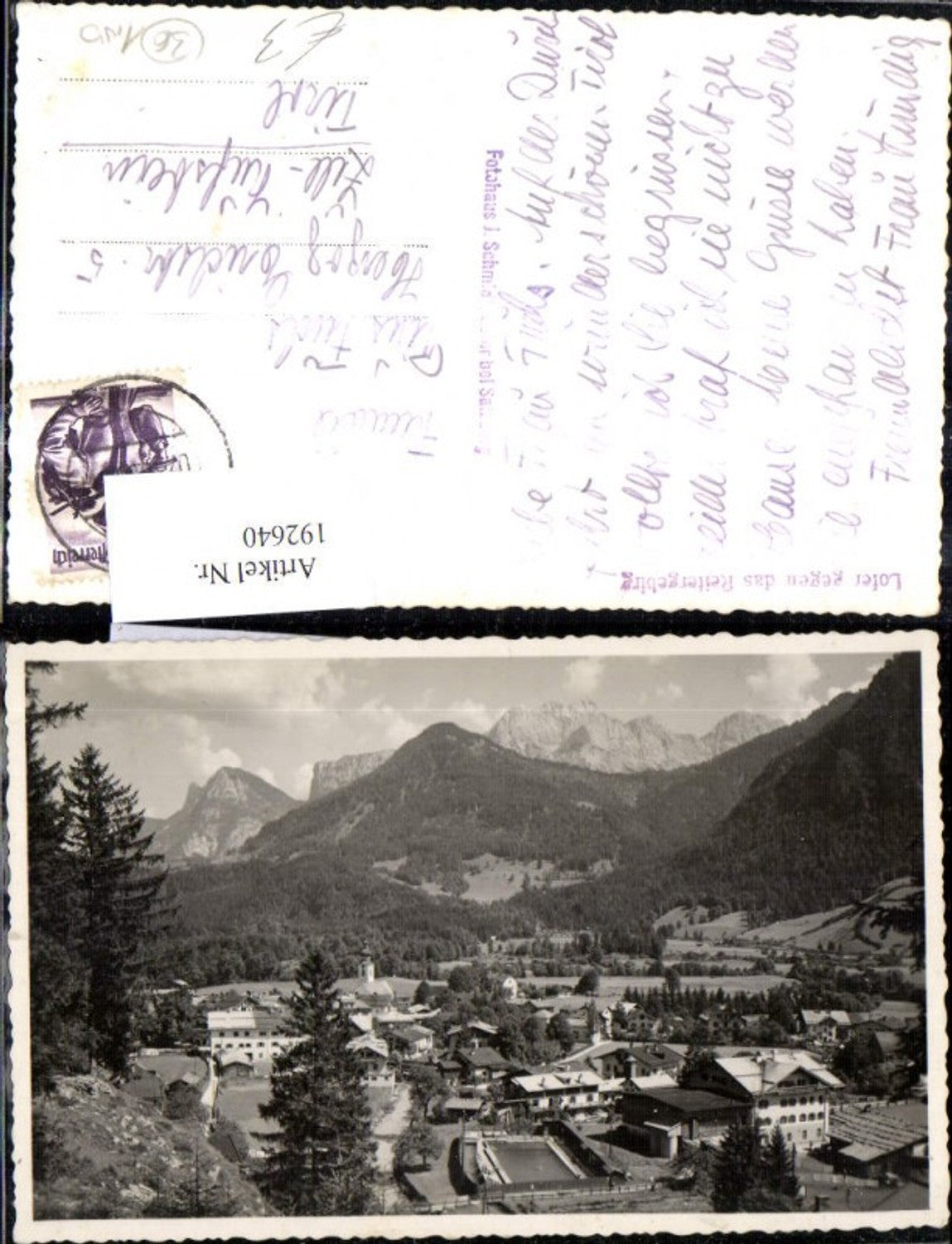 192640,Lofer geg. d. Reitergebirge Foto Ak