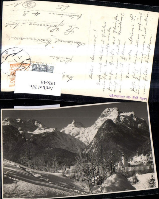 192646,Lofer geg. die Steinberge Foto Ak Winter