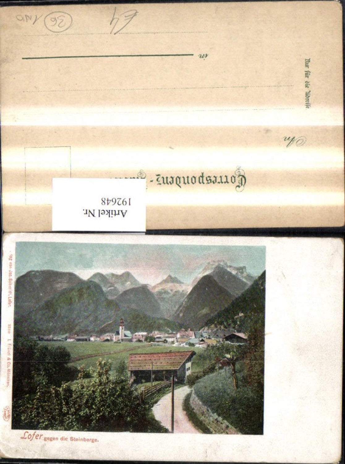 192648,Lofer geg. d. Steinberge