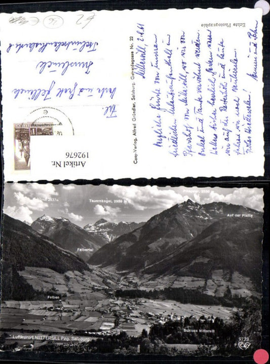 192676,Mittersill m. Schloss Mittersill Gipfelkarte