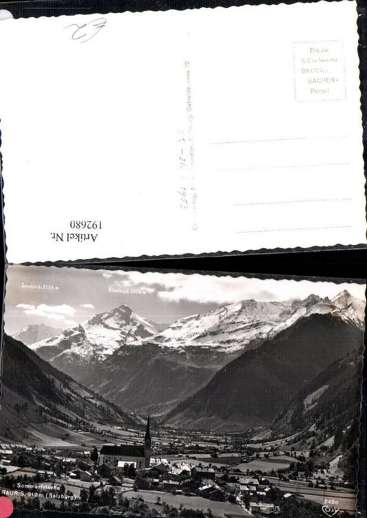 192680,Rauris Totale m. Gipfelkarte