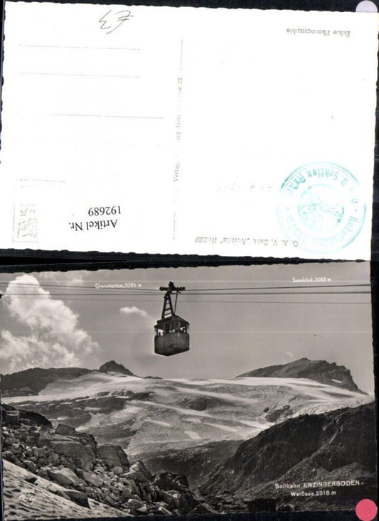192689,Weißsee Uttendorf Foto Ak Seilbahn Enzingerboden Gipfelansicht Gondel