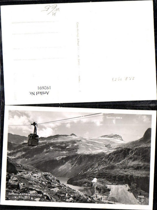 192691,Weißsee Uttendorf  Foto Ak Seilbahn Enzingerboden Gipfelansicht Gondel