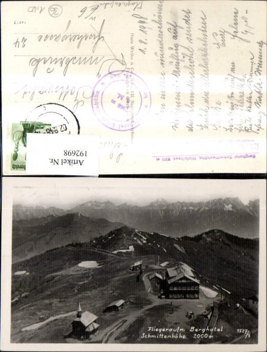 192698,Berghotel Schmittenhöhe b. Zell a. See Fliegeraufnahme