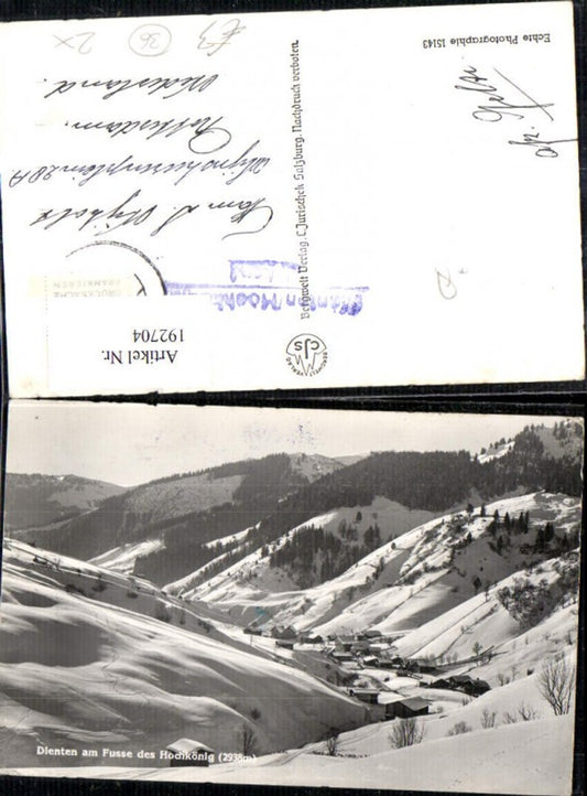 192704,Dienten a. Hochkönig Winteransicht Foto Ak