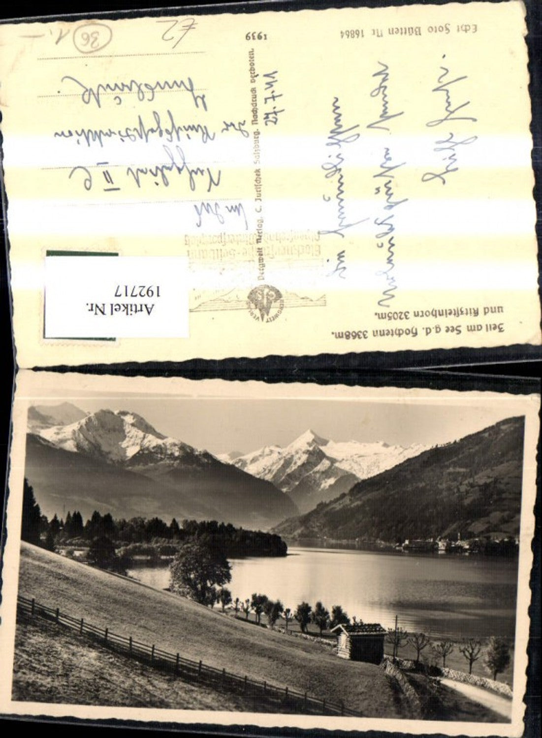 192717,Zell a. See g. d. Hochtenn u. Kitzsteinhorn