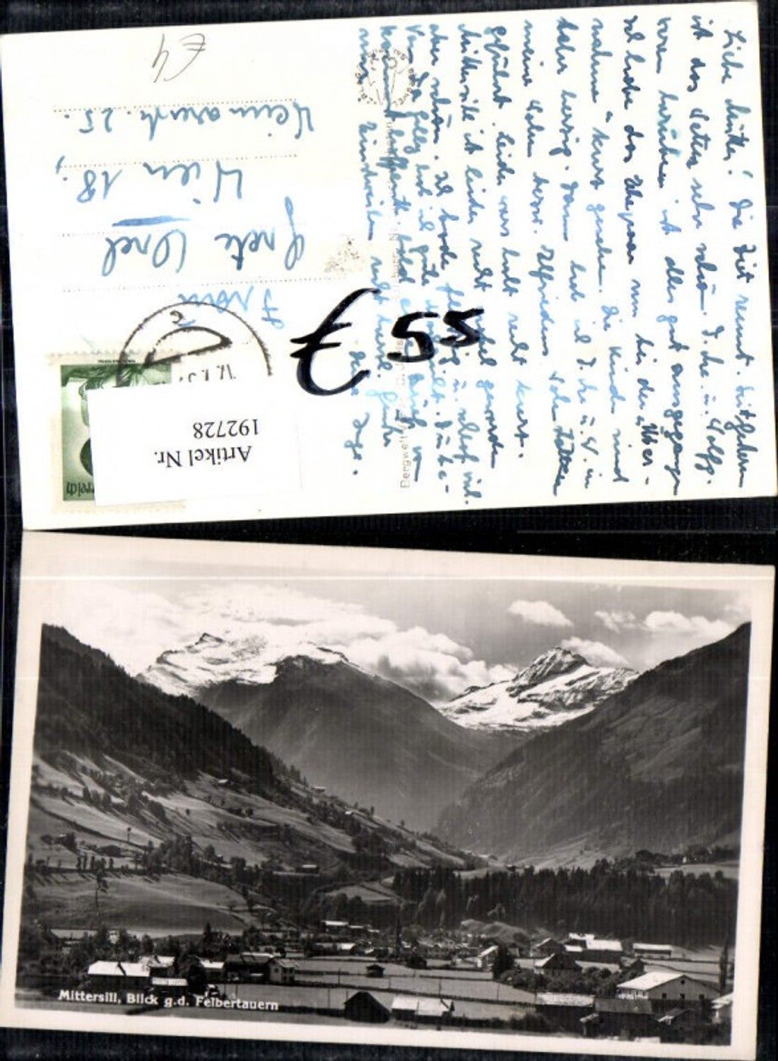 192728,Mittersill Blick geg. d. Felbertauern