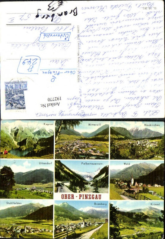 192770,Oberpinzgau Mehrbild Ak Kaprun Mittersill Uttendorf Krimml