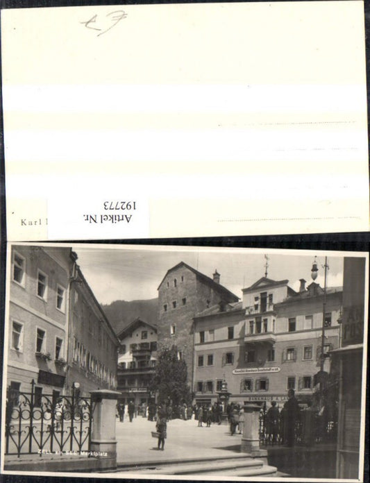 192773,Foto Ak Zell a. See Marktplatz m. Kesselfall Alpenhaus Gesellschaft mbH Personen