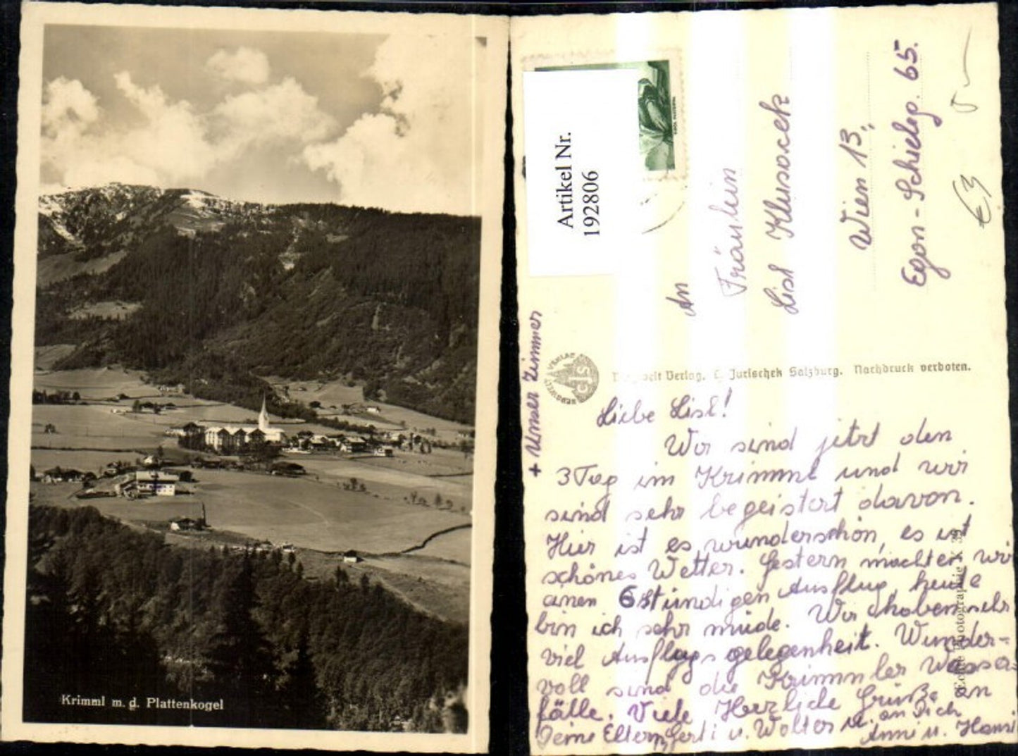 192806,Krimml m. d. Plattenkogel