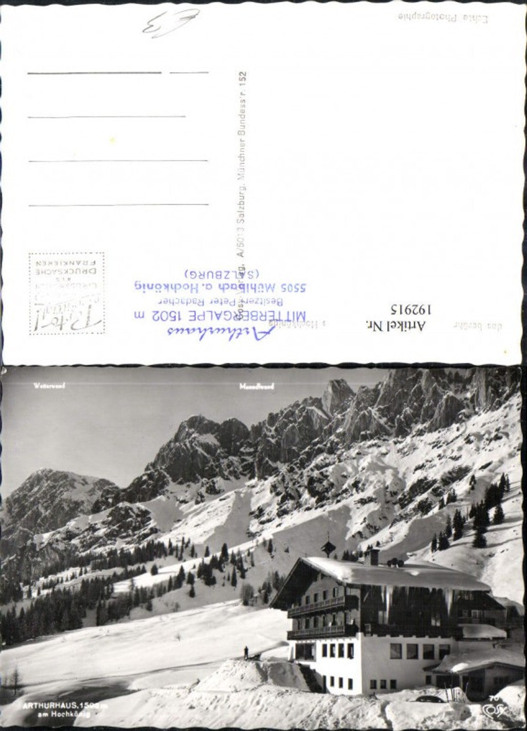 Alte Ansichtskarte – Old Postcard
