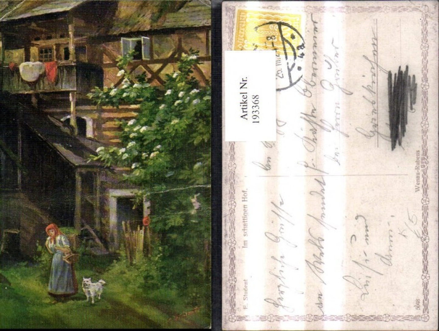 193368, Artist Ak E. Student In the shady courtyard
