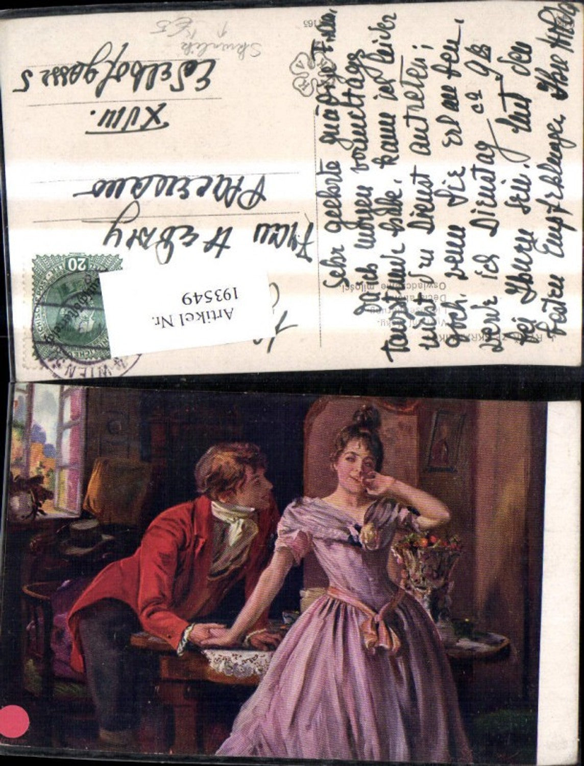 193549,Künstler Ak Skranliku Liebeserklärung Frau Mann