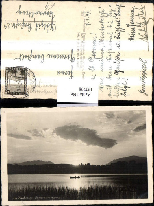 193798,Am Faakersee b. Finkenstein Sonnenuntergang Partie