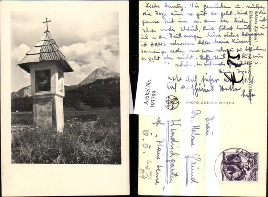 193799,Bildstock am Faaker See b. Finkenstein m. Mittagskogel