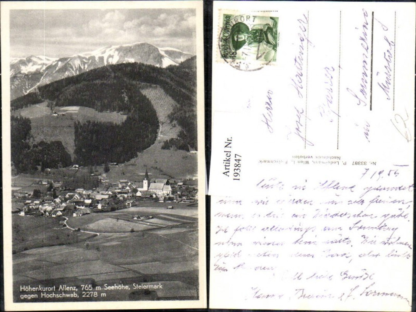 Alte Ansichtskarte – Old Postcard