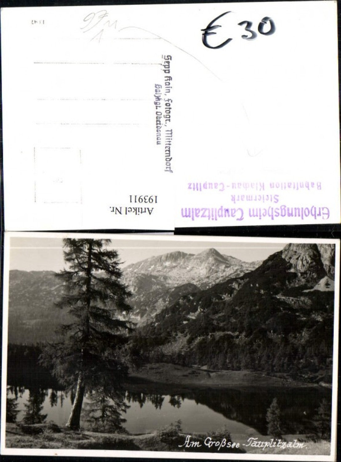 Alte Ansichtskarte – Old Postcard