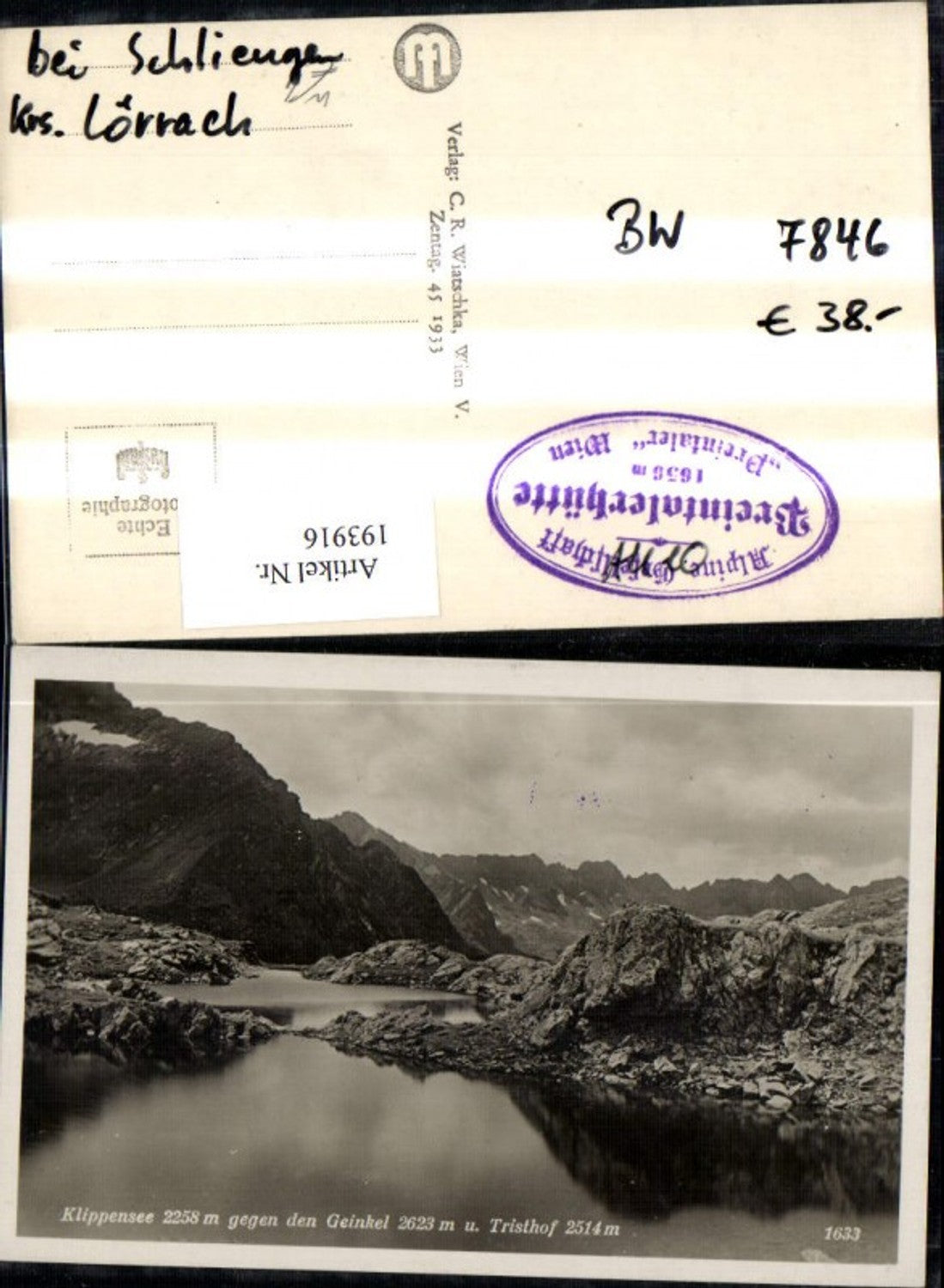 Alte Ansichtskarte – Old Postcard