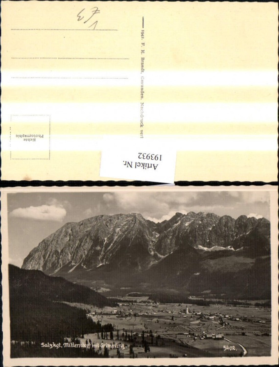 Alte Ansichtskarte – Old Postcard