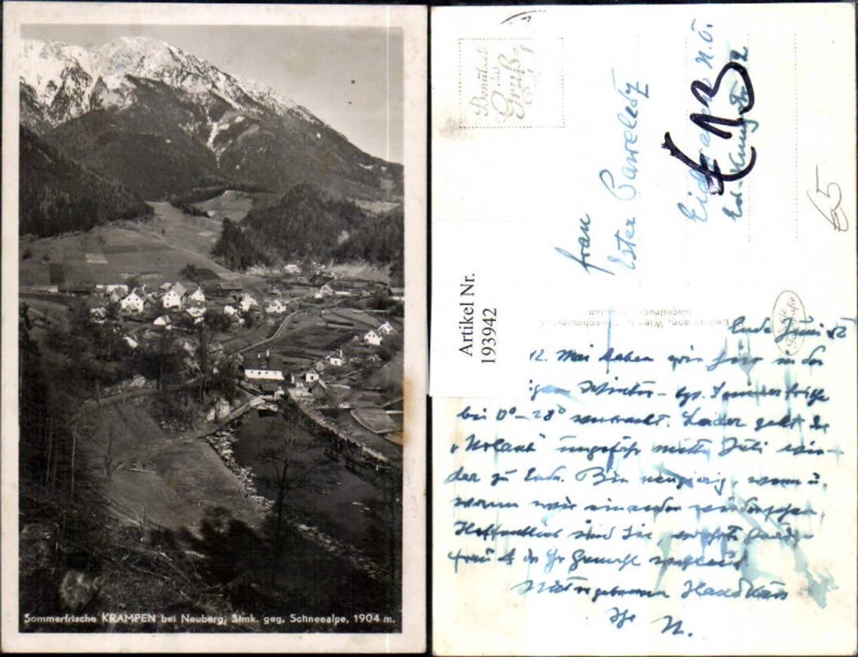 Alte Ansichtskarte – Old Postcard