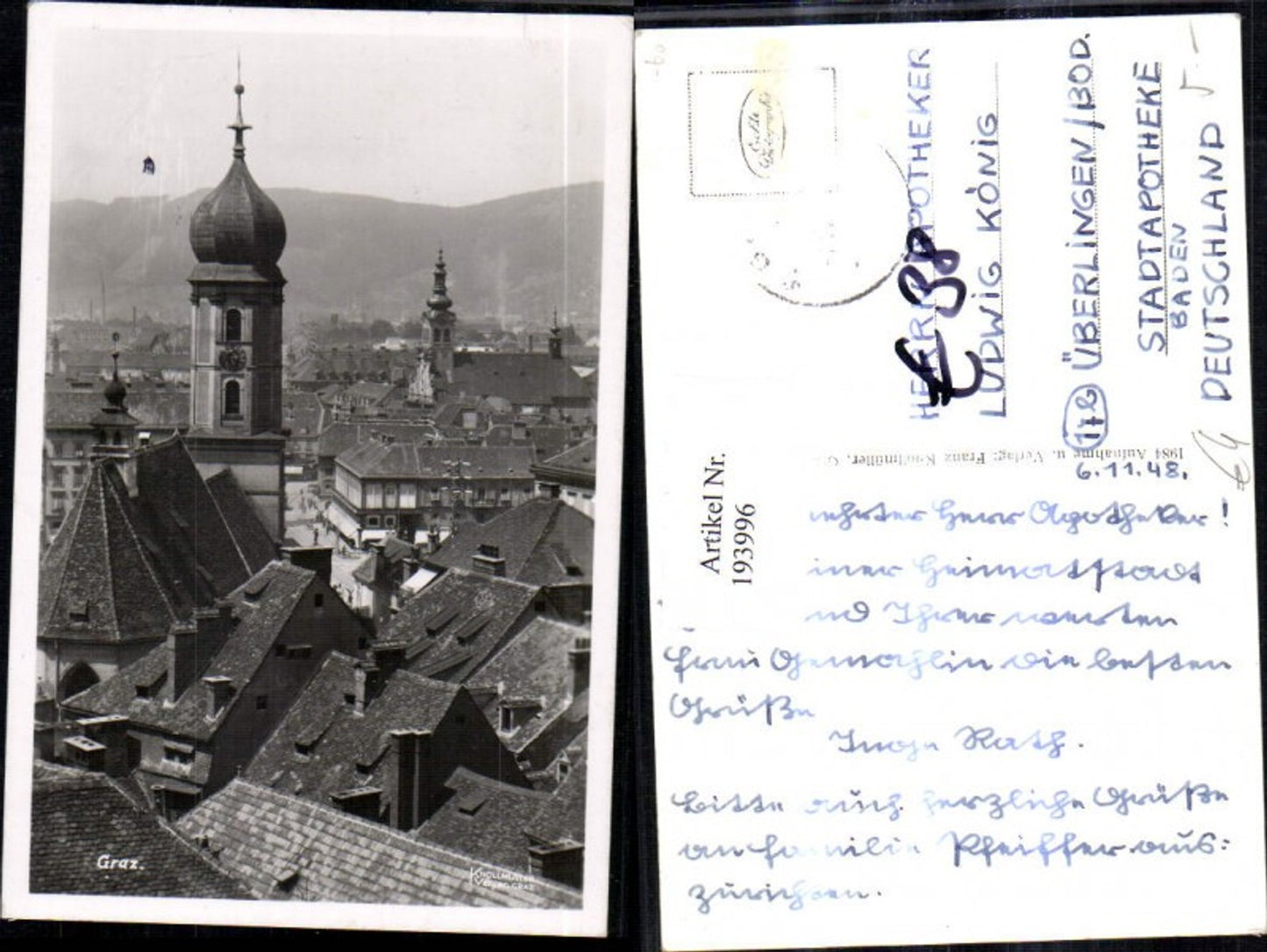 Alte Ansichtskarte – Old Postcard