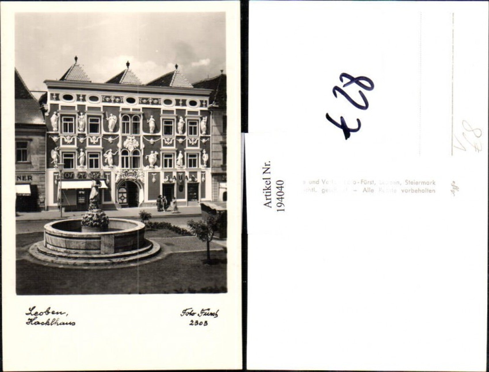 Alte Ansichtskarte – Old Postcard
