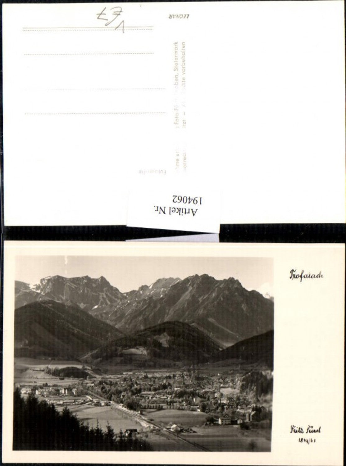 Alte Ansichtskarte – Old Postcard