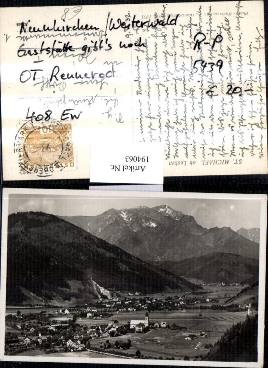 Alte Ansichtskarte – Old Postcard