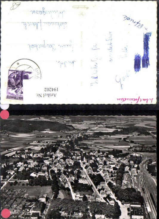 194202,Braunau a. Inn Luftbild Foto Ak