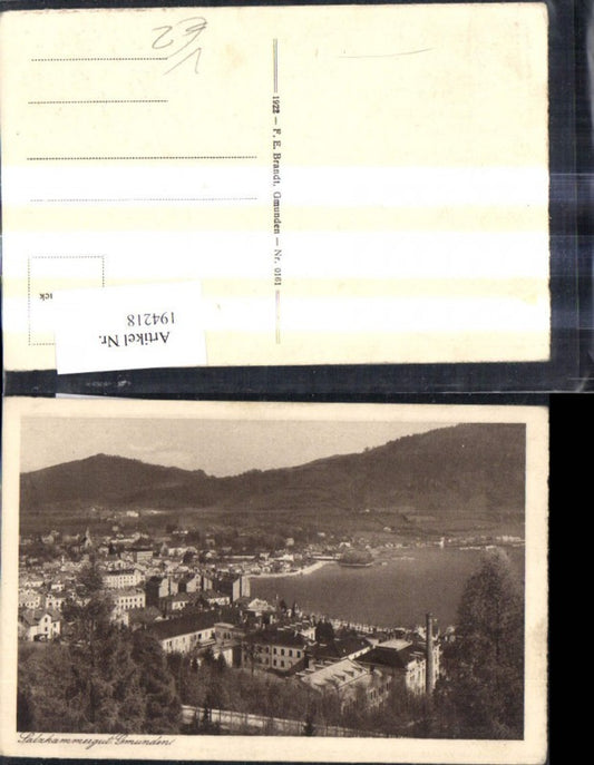 194218,Gmunden Traunsee Salzkammergut pub F. E. Brandt 0161