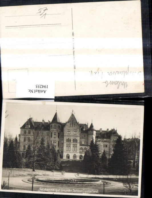 194255,Foto Ak Gmunden Schloss Cumberland Salzkammergut 1929 pub F. E. Brandt 5305