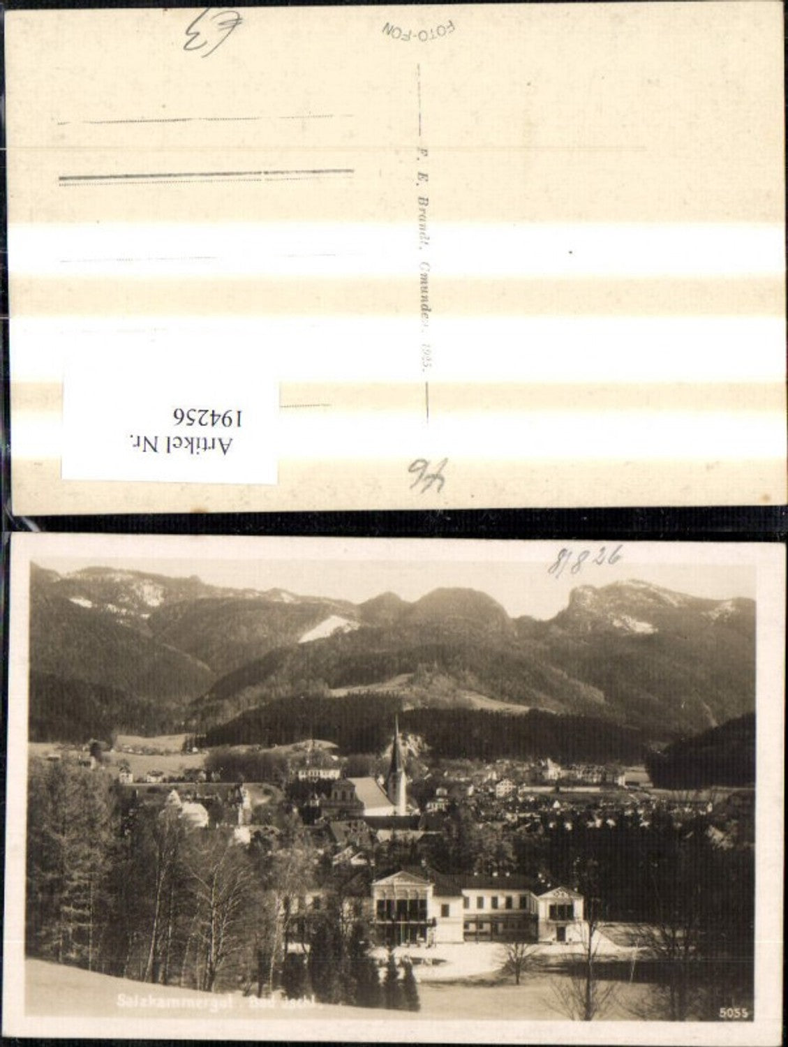 194256,Foto Ak Bad Ischl Kaiservilla Salzkammergut pub F. E. Brandt