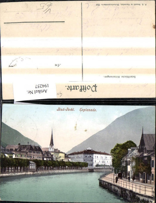 194257,Bad Ischl Esplanade Brücke pub F. E. Brandt 759