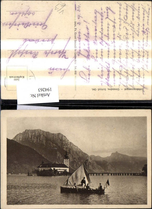 194263,Gmunden Schloss Ort Salzkammergut Traunsee pub F. E. Brandt 012