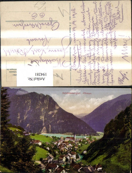 194281,Ebensee Salzkammergut pub F. E. Brandt 1266