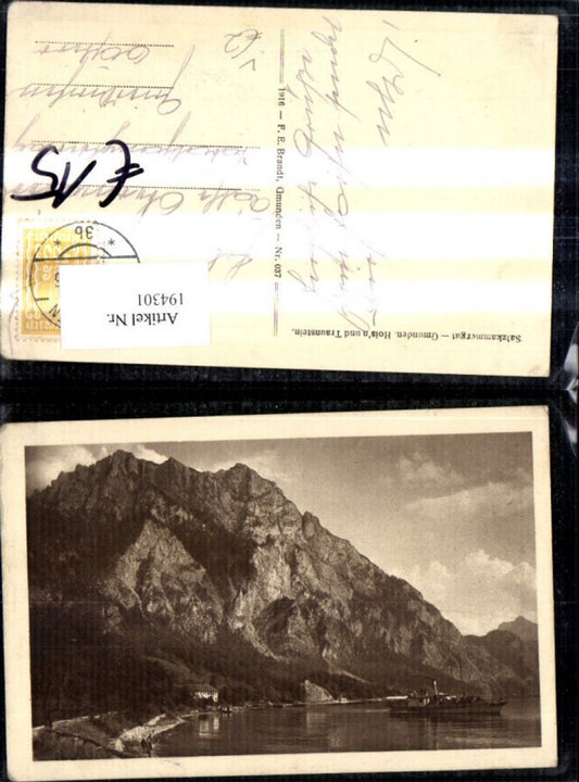 194301,Gmunden Hoisn u. Traunstein Salzkammergut pub F. E. Brandt 037