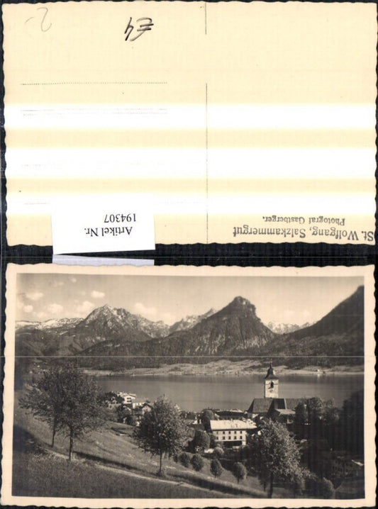 194307,Foto Ak St Wolfgang Wolfgangsee Salzkammergut