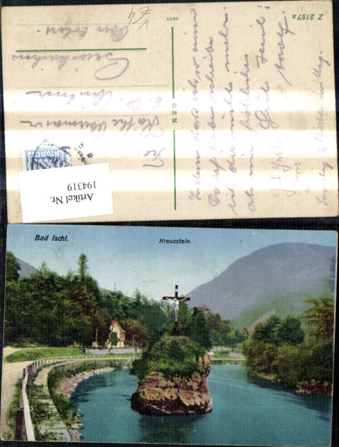 194319,Bad Ischl Kreuzstein Kreuz pub Ottmar Zieher Z2157 a