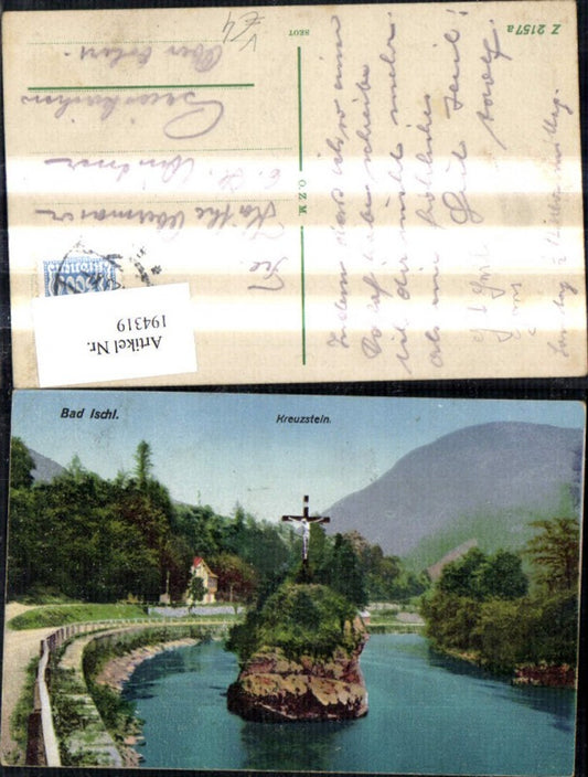 194319,Bad Ischl Kreuzstein Kreuz pub Ottmar Zieher Z2157 a