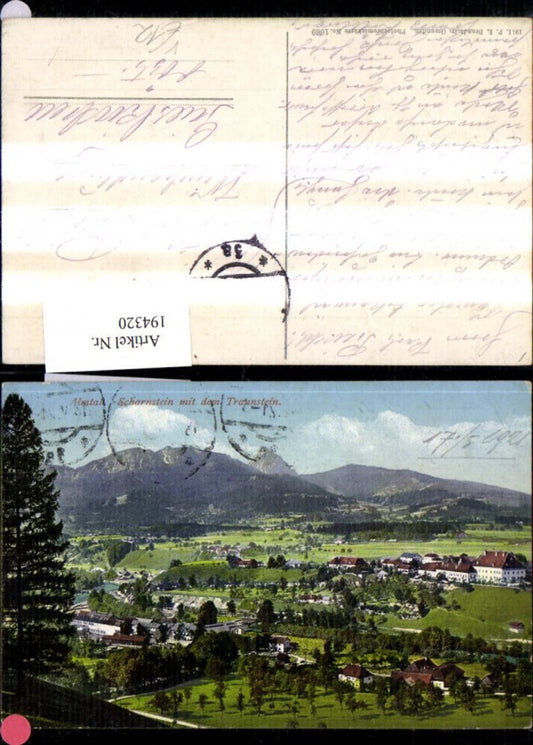 194320,Almtal Saharnstein m. d. Traunstein pub F. E. Brandt 1069