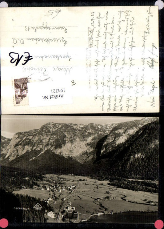 194321,Obertraun Luftbild Hallstätter See
