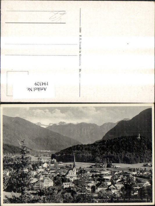 194329,Bad Ischl m. Dachstein Salzkammergut pub F. E. Brandt 4561