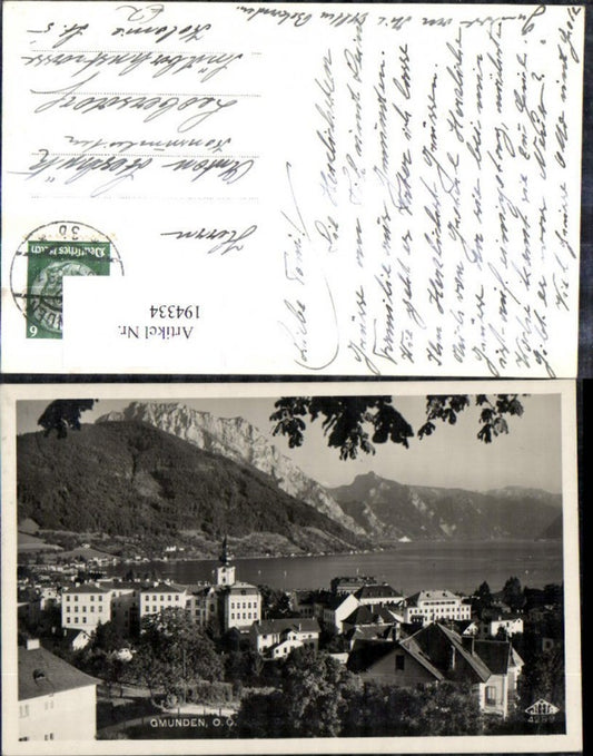 194334,Gmunden Foto Ak Salzkammergut Traunsee