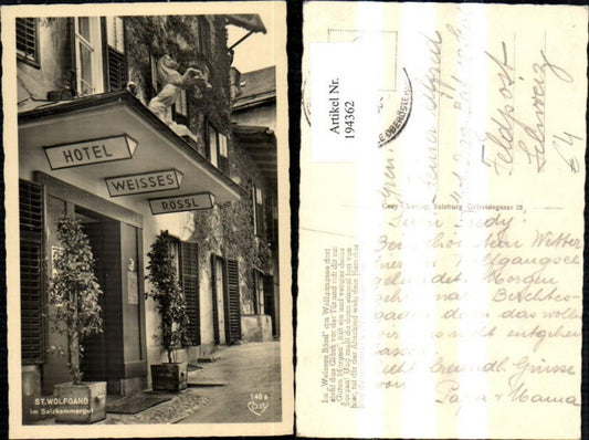 194362,St Wolfgang a. Wolfgangsee Hotel Weisses Rössl Eingang Salzkammergut