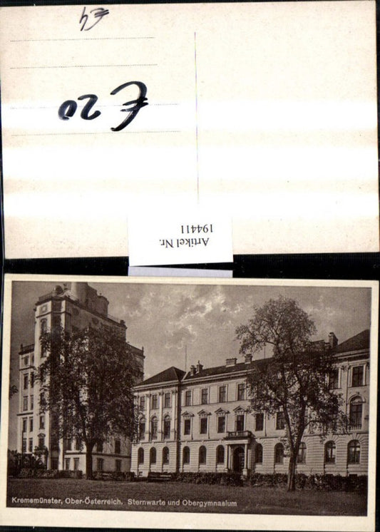194411,Kremsmünster Sternwarte u. Obergymnasium Schule