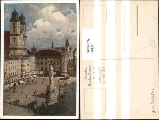 194435,Linz Franz Josefs-Platz Dreifaltigkeitssäule