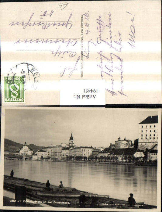 194451,Linz a. d. Donau Motiv a. d. Donaulände Partie
