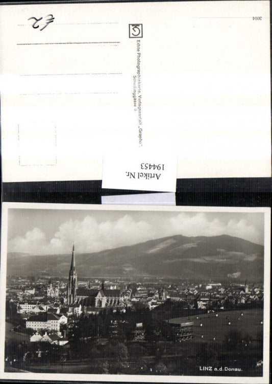 194453,Linz a. d. Donau Teilansicht Dom