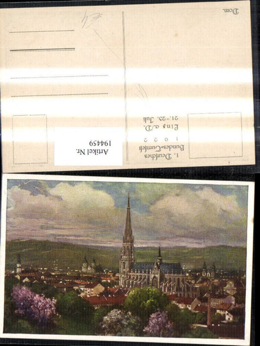 194459,Linz a. d. Donau Teilansicht Dom pub Deutsches Bundes-Turnfest