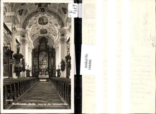 194496,Waldhausen Schlosskirche Kirche Innenansicht